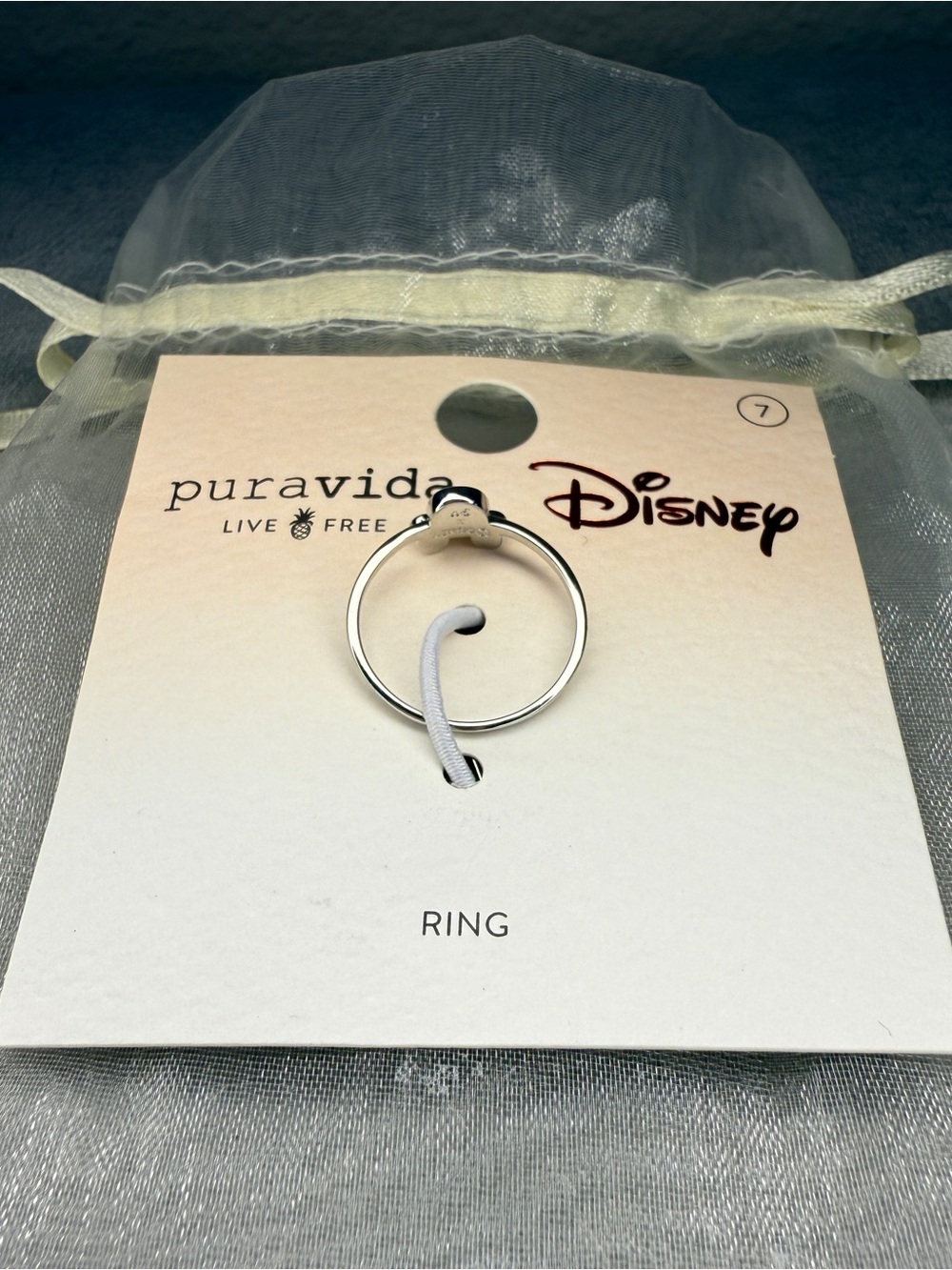 Pura Vida Disney Delicate Minnie Mouse Ring, Size 7 - Picture 9 of 16